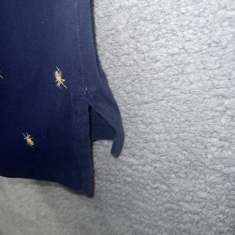 VTG Polo Ralph Lauren Shirt Men Sz M Blue AOP Spider Short Sleeve Embroider Polo
